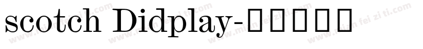 scotch Didplay字体转换